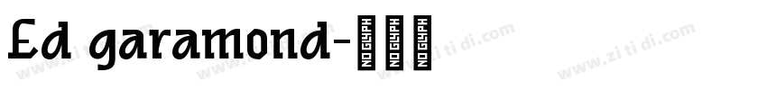 Ed garamond字体转换